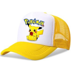 Casquette Pikachu Mange Une Pomme